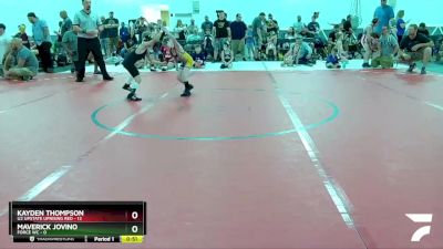 48 lbs Round 2 (8 Team) - Kayden Thompson, U2 Upstate Uprising Red vs Maverick Jovino, Force WC