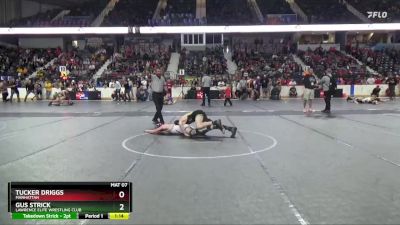 120 lbs Semifinal - Tucker Driggs, Manhattan vs Gus Strick, Lawrence Elite Wrestling Club