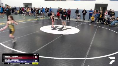 65 lbs Round 1 - Kaleila Miller, Alaska Battle Cats Wrestling Club vs Harley Dobbs, Interior Grappling Academy