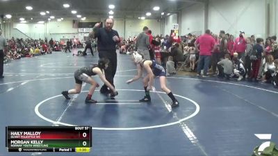 86 lbs Cons. Round 3 - Haily Malloy, Olivet Folkstyle WC vs Morgan Kelly, Norway Youth Wrestling