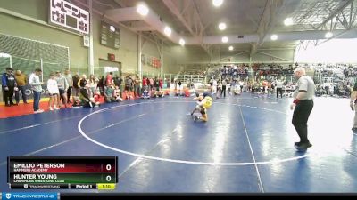 97 lbs Semifinal - Hunter Young, Champions Wrestling Club vs Emillio Peterson, Hammers Academy