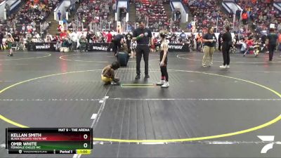 58 lbs Cons. Round 1 - Omir White, Ferndale Eagles WC vs Kellan Smith, Black Knights Youth WC