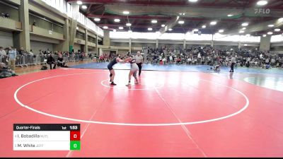 132 lbs Quarterfinal - Isabella Bobadilla, Nutley vs Maura White, Jefferson Twp