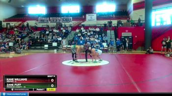 165 lbs 2nd Wrestleback (8 Team) - Zane Puff, Franklin County vs Kane Williams, Bremen