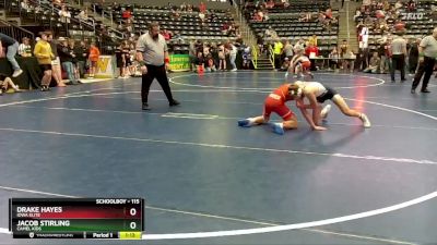 115 lbs Cons. Round 2 - Jacob Stirling, Camel Kids vs Drake Hayes, Iowa Elite