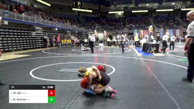 70 lbs Round Of 64 - Matthew Bly, Wilkes Barre vs Bennett Kocher, Mt. Lebanon