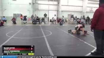 130 lbs Finals (2 Team) - Blake Boyer, Kraken vs Rocco Zagorrites, Ranger WC