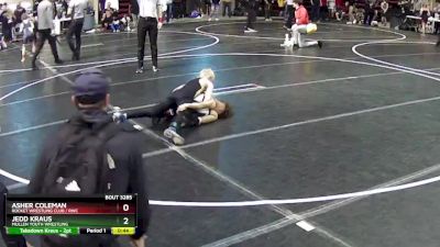 90 lbs Cons. Round 5 - Asher Coleman, Rocket Wrestling Club / RWC vs Jedd Kraus, Mullen Youth Wrestling