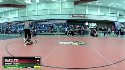 83 lbs Cons. Round 3 - Jaxson Harris, Leo Wrestling Club vs Braidyn Taby, Rampage Wrestling