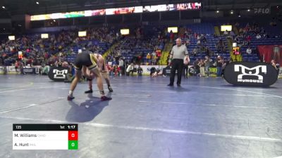 155 lbs Quarterfinal - Mason Mordan, Hughesville vs Luke Poland, Trinity