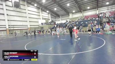 157 lbs Cons. Round 2 - Elias Rimbert, Alaska vs Kale Baumann, Montana