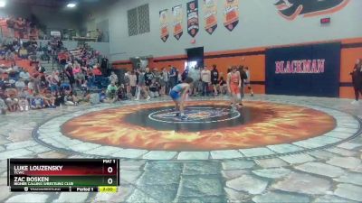 132 lbs Quarterfinal - Luke Louzensky, TCWC vs Zac Bosken, Higher Calling Wrestling Club