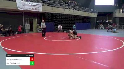 135 lbs Semifinal - Jayden Loveranes, Reston, VA vs Corey Fazekas, Elizabeth City, NC