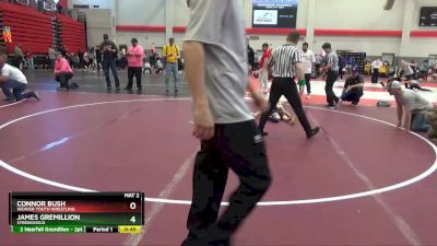 45 lbs Quarterfinal - James Gremillion, Stronghold vs Connor Bush, Weaver Youth Wrestling