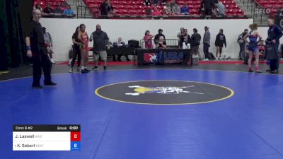 125 lbs Cons 8 #2 - Jamie Laswell, Arizona Girls Wrestling vs Kailin Sebert, Best Trained Wrestling