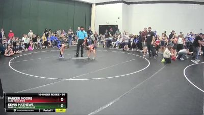 80 lbs Quarterfinal - Kevin Mathews, Fort Mill Wrestling Club vs Parker Moore, Hard Rock Rams