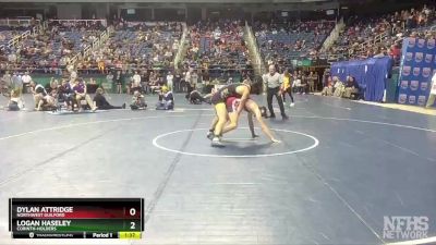 4A 152 lbs Semifinal - Dylan Attridge, Northwest Guilford vs Logan Haseley, Corinth-Holders