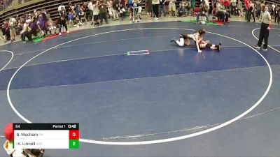 64 lbs Semifinal - Keian Linnell, Stallions Wrestling Club vs Burk Mecham, American Fork