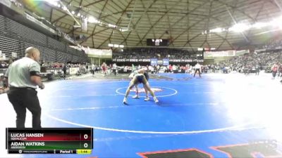 2A 157 lbs Quarterfinal - Lucas Hansen, Squalicum vs Aidan Watkins, Aberdeen