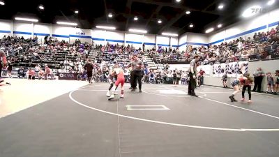 58 lbs Round Of 16 - Rydin Guerra, OKC Saints Wrestling vs Sawyer Smith, Little Axe Takedown Club