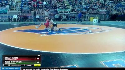 126 lbs Quarterfinal - Jesse Thompson, Bismarck Legacy vs Ethan Kuntz, Bismarck Century