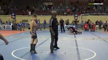 100 lbs 7th Place - Jensen Slover, Fort Gibson Tiger Wrestling vs Tommy Calico, Morris Eagles Wrestling Club