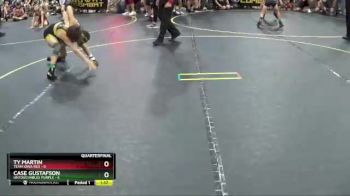 72 lbs Quarterfinals (8 Team) - Case Gustafson, Untouchables Purple vs Ty Martin, Team Iowa Red