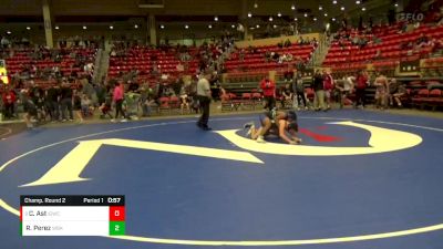 140 lbs Champ. Round 2 - Cooper Ast, Iron Grapplers Wrestling Club vs Roman Perez, Wichita Blue Knights