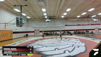 136 lbs Round 4 - Manuel Ramos, Riverton USA Wrestling vs Jose Rios, Worland Wrestling Club