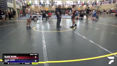 126 lbs Cons. Round 1 - Blake Irvine, Immortal Athletics WC vs Gage Samo, Iowa