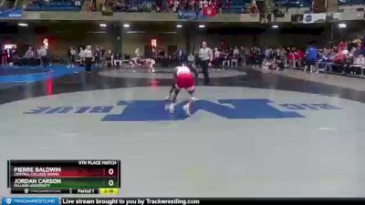 141 lbs 5th Place Match - Jordan Carson, Millikin University vs Pierre Baldwin, Central College (Iowa)