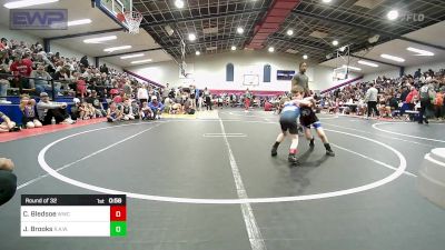 52 lbs Round Of 32 - Cutter Bledsoe, Woodland Wrestling Club vs Jett Brooks, R.A.W.