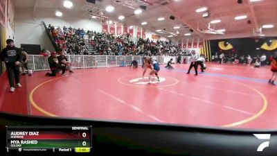 137 lbs Semifinal - Audrey Diaz, Hueneme vs Mya Rashed, Colony