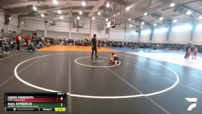 65 lbs Cons. Round 3 - Aiden Meredith, MAAC Wrestling vs Kaia Kimberlin, Spring Klein Wrestling Club