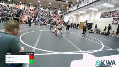 83 lbs Consi Of 4 - Clayton Warner, Sallisaw Takedown Club vs Benjamin Fisher, Salina Wrestling Club