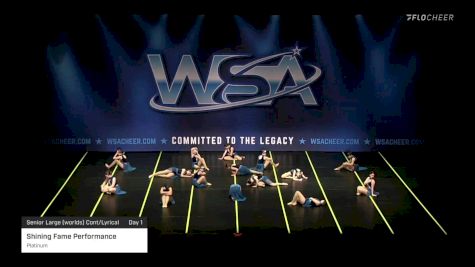 Shining Fame Performance - Platinum [2022 Senior Large (worlds) Cont/Lyrical Day 1] 2022 WSA South Dakota