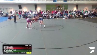 184 lbs Quarterfinal - Isaac Kassis, Alvernia University vs Ryder Slayton, Messiah University