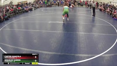 150 lbs Round 1 (6 Team) - Brendan Nardin, Illinois Gold vs Carter Giancola, Kansas Rattlers