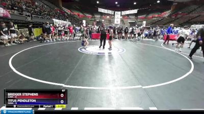 87 lbs Round 2 (8 Team) - Bridger Stephens, SJWA vs Titus Pendleton, SAWA