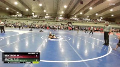 85 lbs Quarterfinal - Krayton Ellis, Savannah Youth Wrestling Club-AA vs Brock Bowlby, Bronco Wrestling Club-AAA