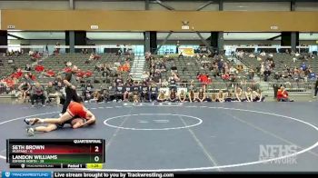 215 lbs Quarterfinals (8 Team) - Landon Williams, Edmond North vs Seth Brown, Mustang