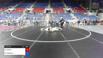 160 lbs Rnd Of 32 - Ben Smith, Utah vs Michael Baldwin, Michigan