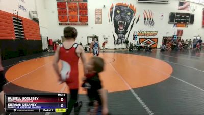 110 lbs Round 1 - Russell Goolsbey, Powell Wrestling Club vs Kiernan Delaney, Toss Em Up Wrestling Academy