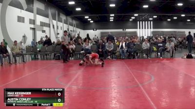 75 lbs Placement Matches (8 Team) - Austin Conley, Patriots Wrestling Club vs Max Kessinger, Legacy Red