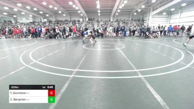 120 lbs Consi Of 32 #2 - Tomah Gummow, NY vs Zachary Bergman, OH