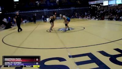 143 lbs Semifinal - Katelyn Schmidt, Unattached - Fort Hays State vs Anastacia Fucci, Colorado State University