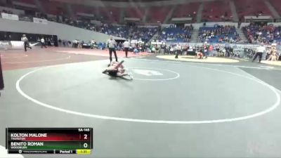 5A-145 lbs Semifinal - Kolton Malone, Thurston vs Benito Roman, Woodburn