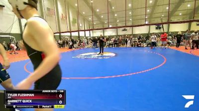 138 lbs Cons. Round 3 - Tyler Fleshman, WA vs Garrett Quick, OR