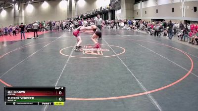 126 lbs Cons. Round 4 - Tucker Verbeck, Maize HS vs Jet Brown, Odessa