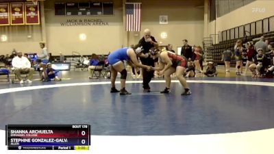 191 lbs Quarterfinal - Stephine Gonzalez-Galvan, Allen vs Shanna Archuelta, Emmanuel College